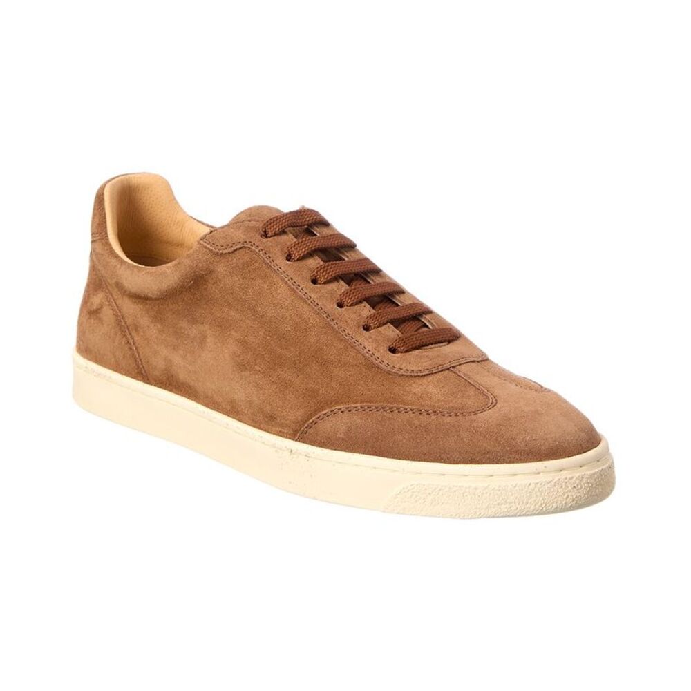 Brunello Cucinelli Suede Sneaker, Brown